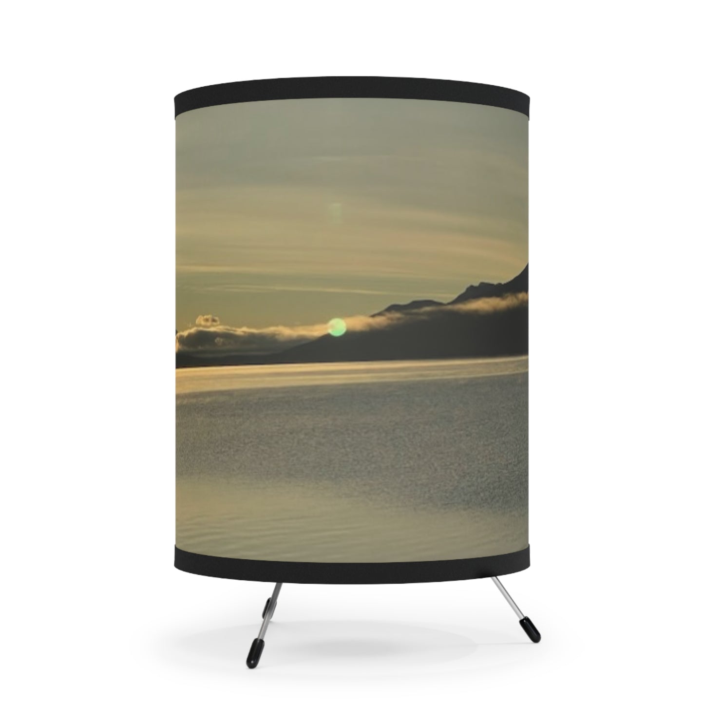 Scenic Tripod Lamp with High-Resolution Printed Shade