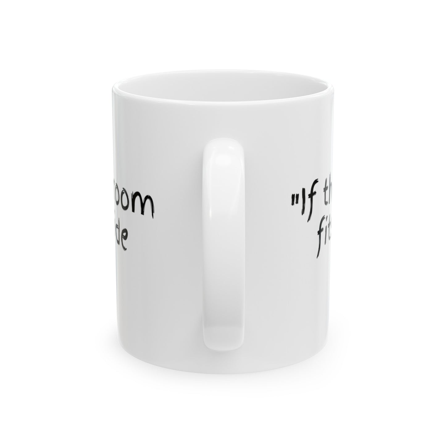 Broom Fits Ceramic Mug, (11oz, 15oz)