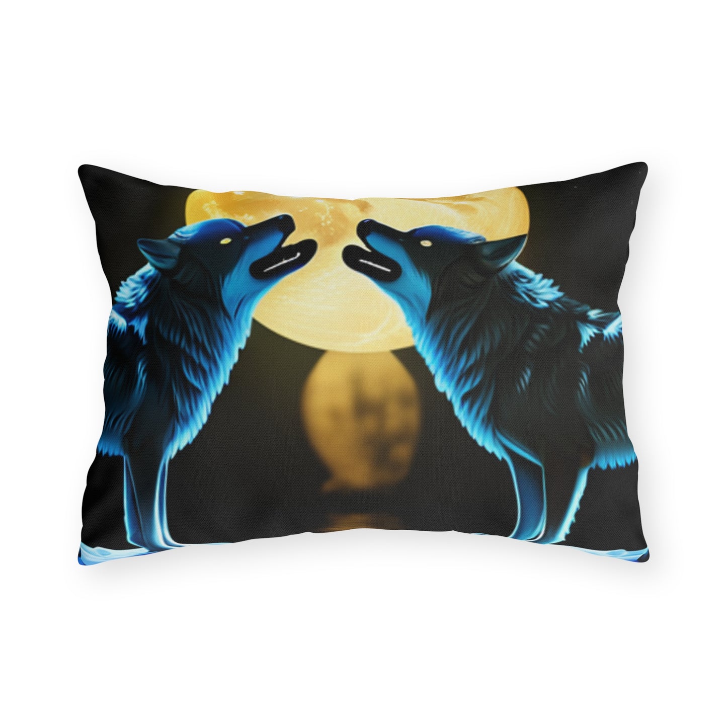 Howling Wolves Outdoor Pillows