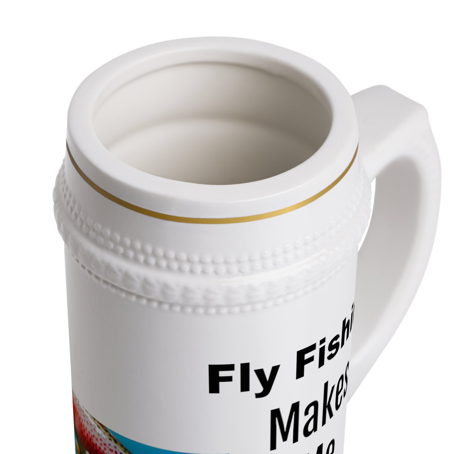 Fly Fishing Stein Mug