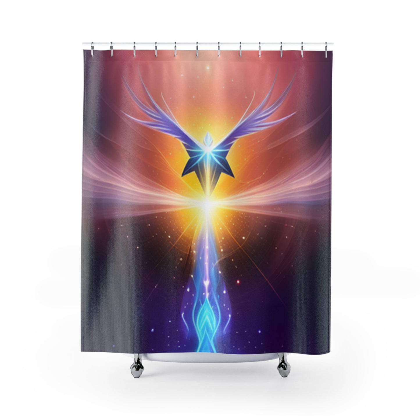 Rising Phoenix Shower Curtains