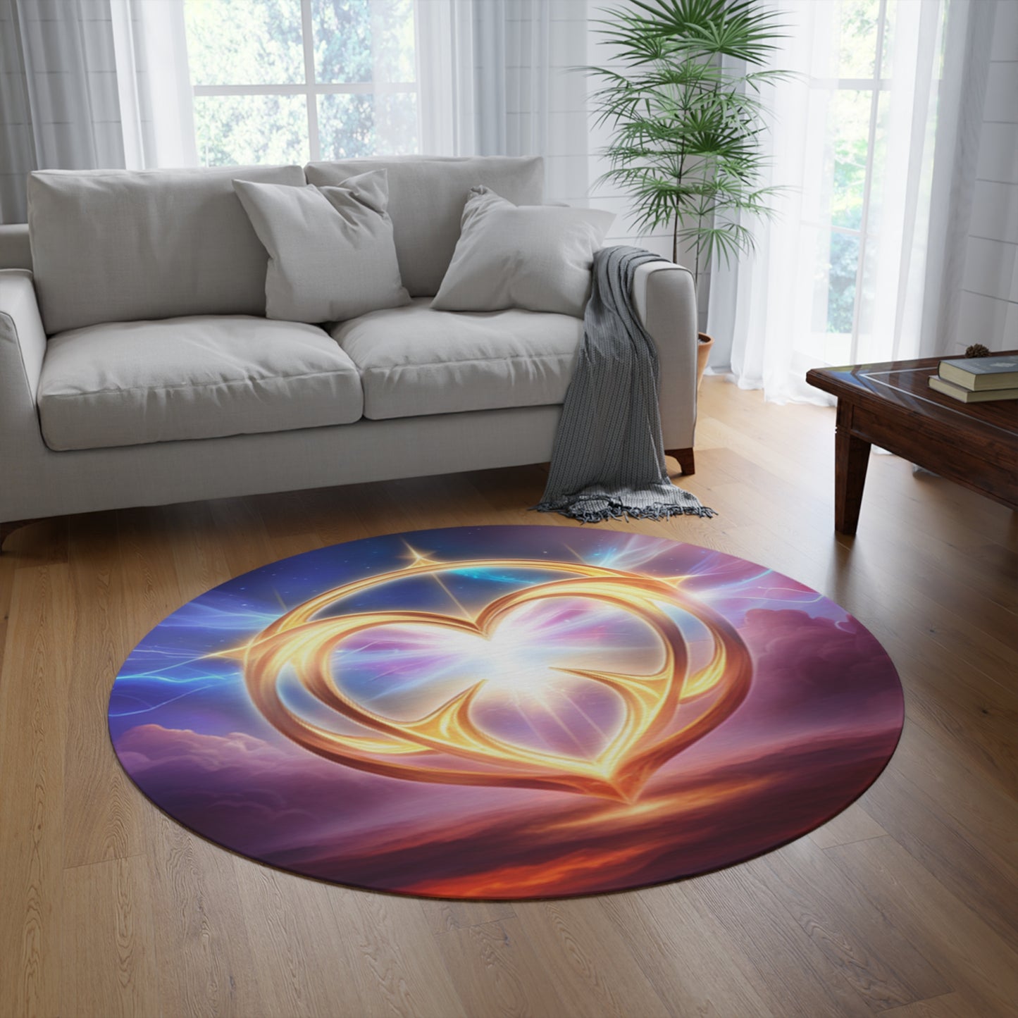 Ying Yang Round Rug