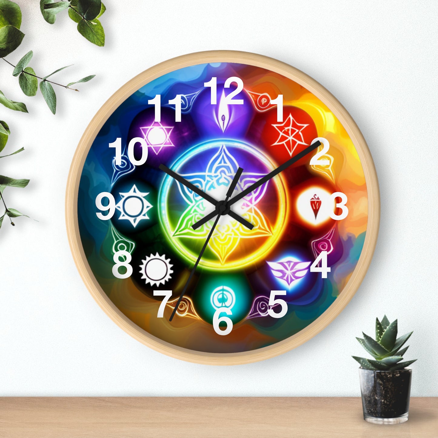 Chakra Wall Clock