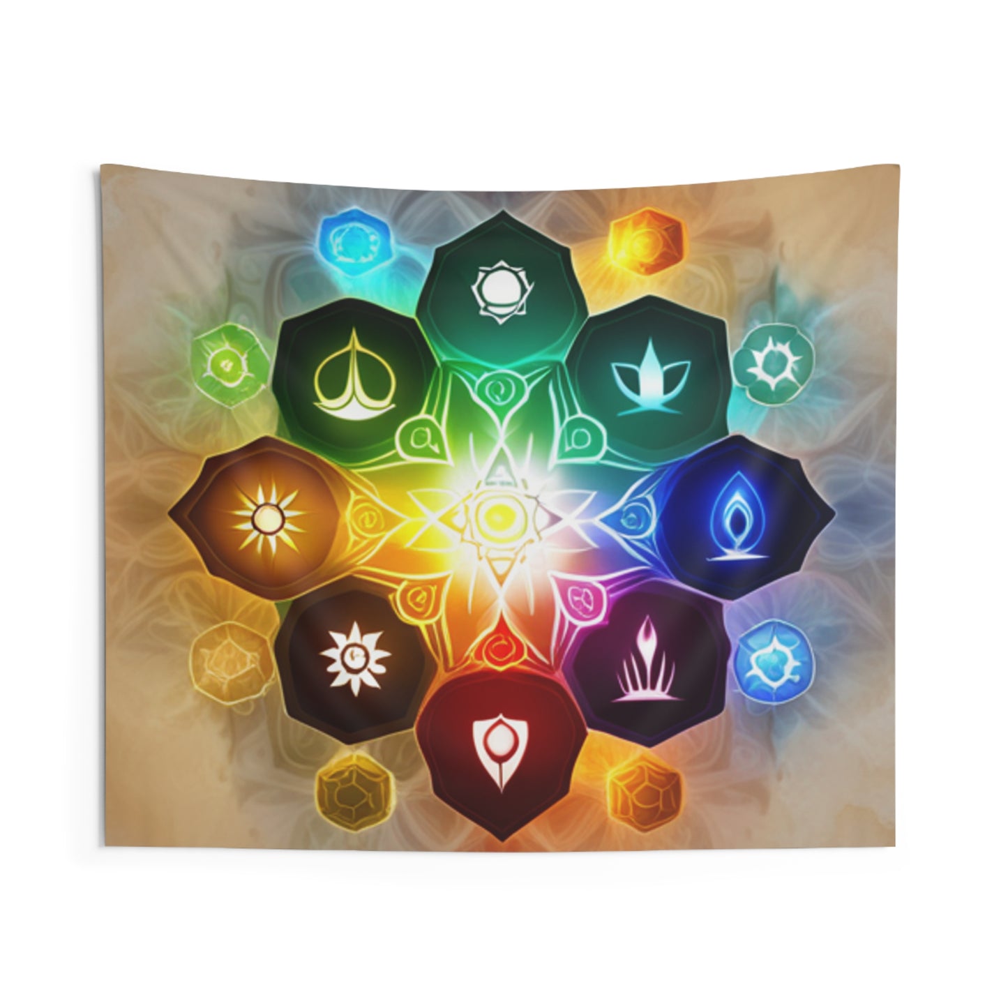 Chakras Indoor Wall Tapestries