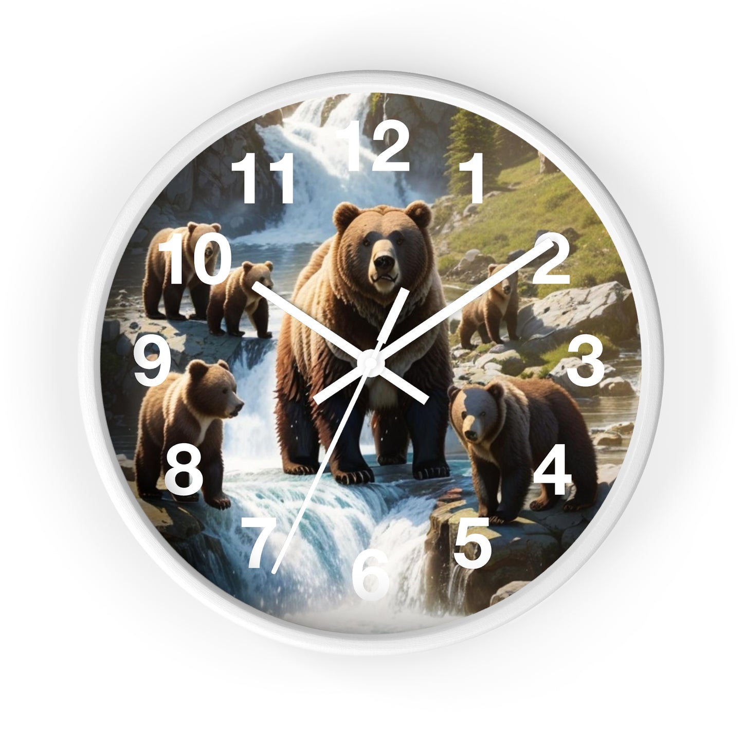 Grizzly Bear Wall Clock