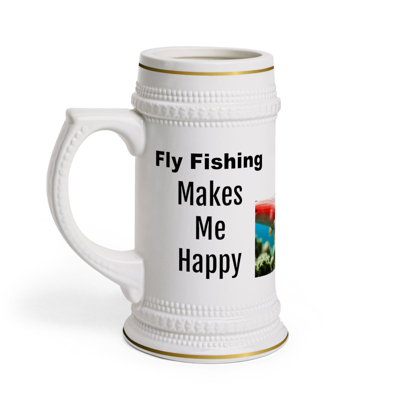 Fly Fishing Stein Mug