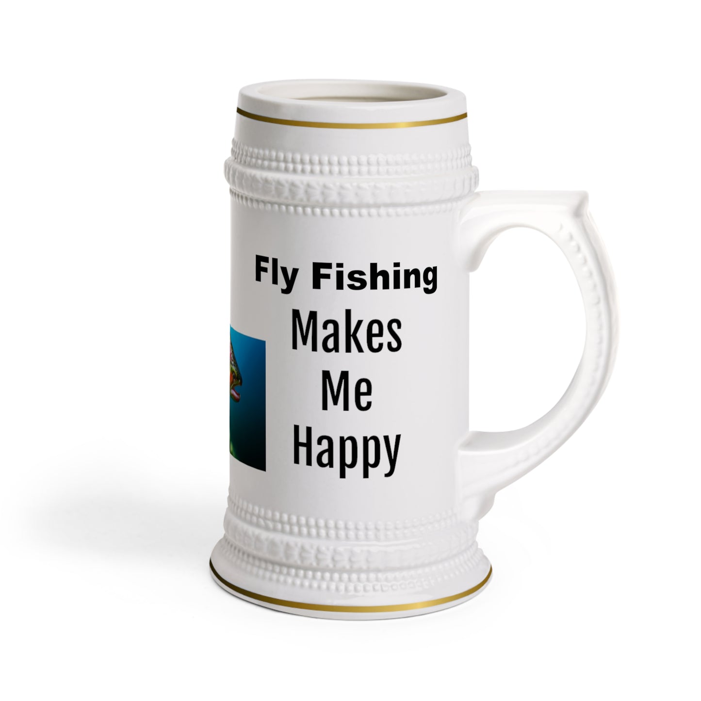 Fly Fishing Stein Mug