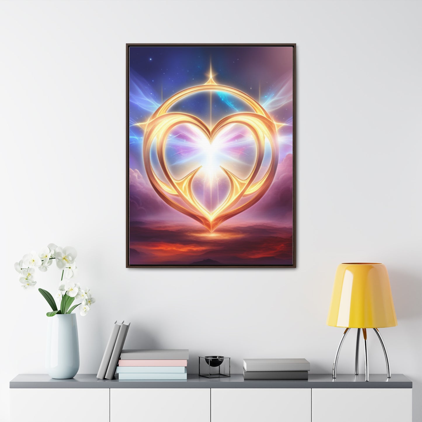 Ying Yang Gallery Canvas Wraps, Vertical Frame