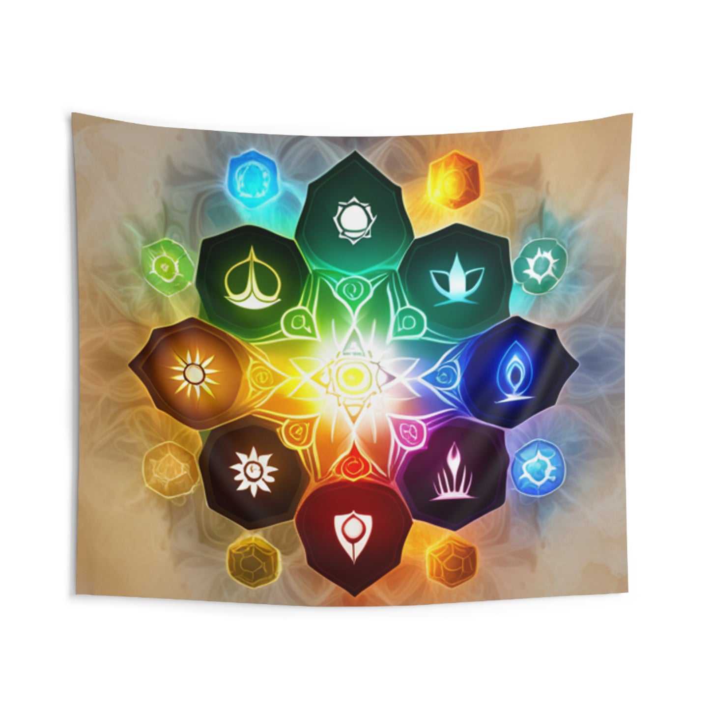 Chakras Indoor Wall Tapestries