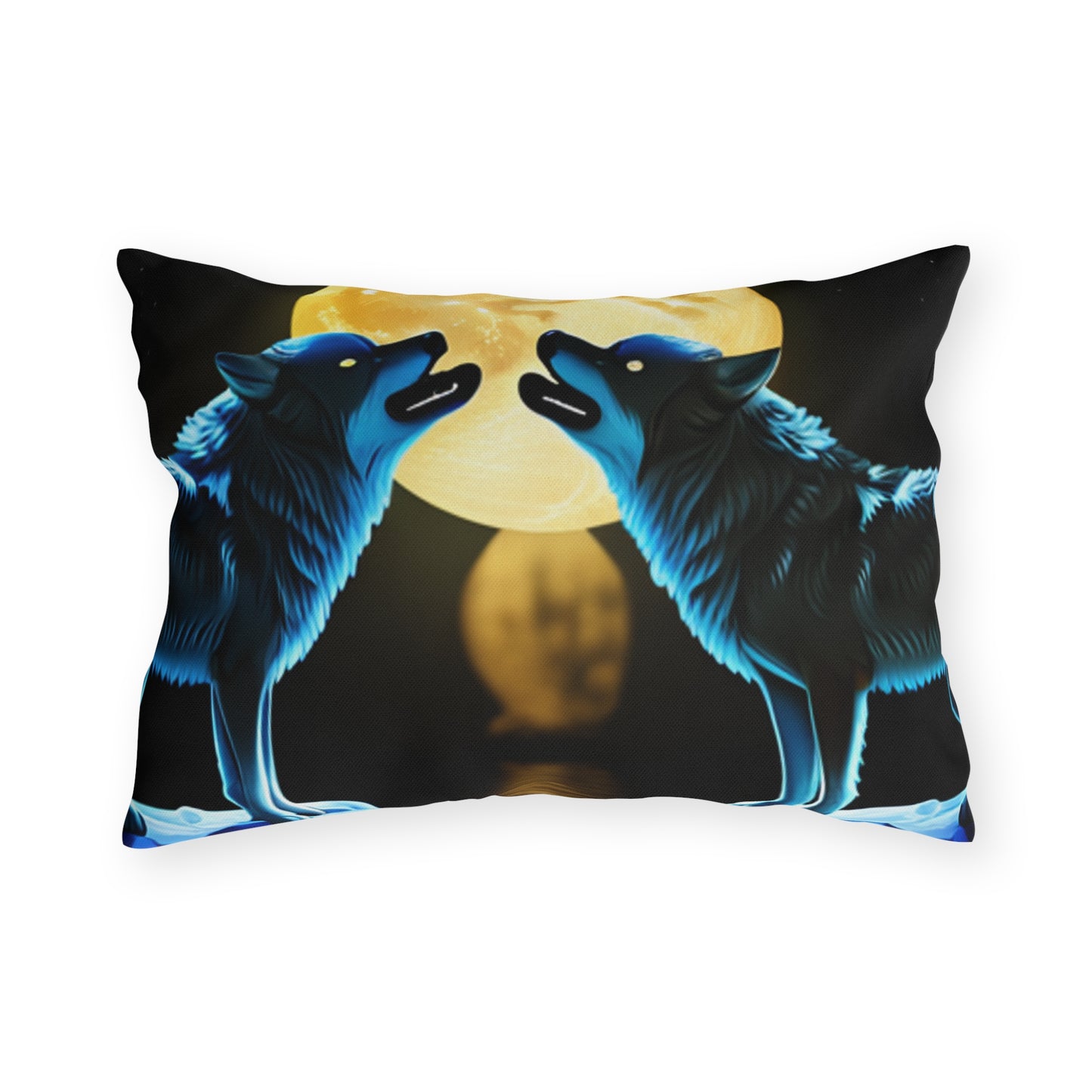 Howling Wolves Outdoor Pillows