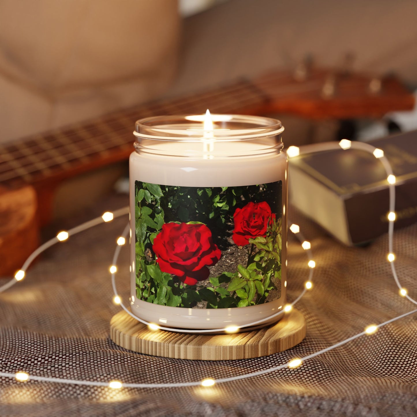 Roses Scented Soy Candle, 9oz