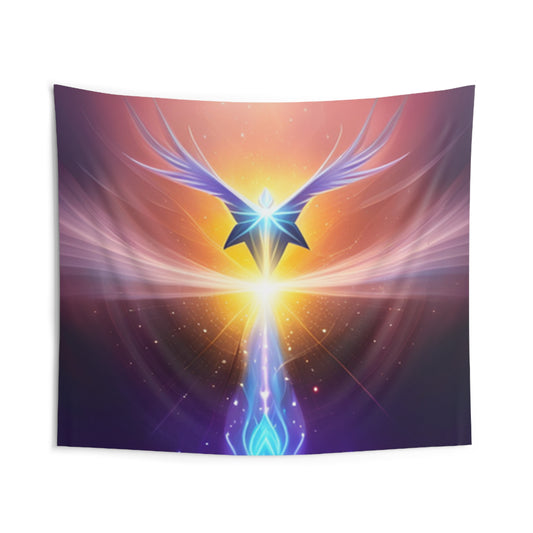 Rising Phoenix Indoor Wall Tapestries