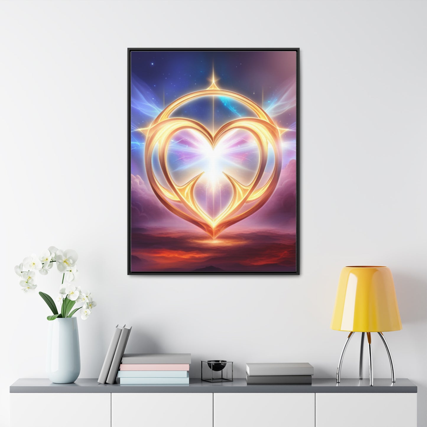 Ying Yang Gallery Canvas Wraps, Vertical Frame