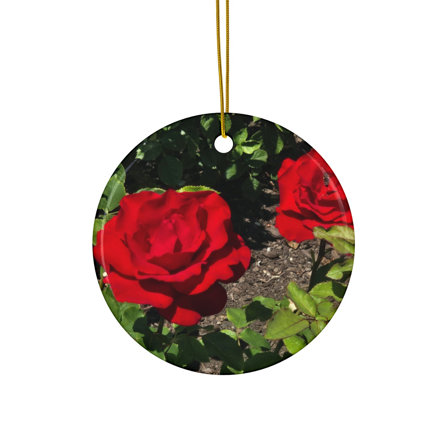 Rose Ceramic Ornament, 4 Shapes