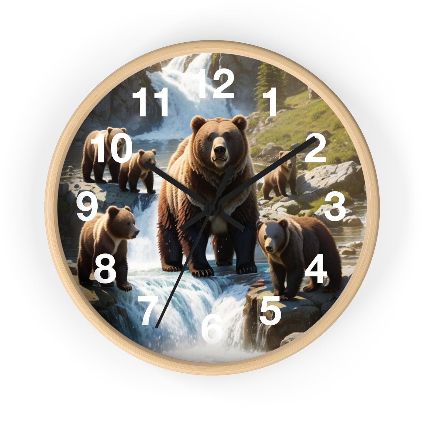 Grizzly Bear Wall Clock