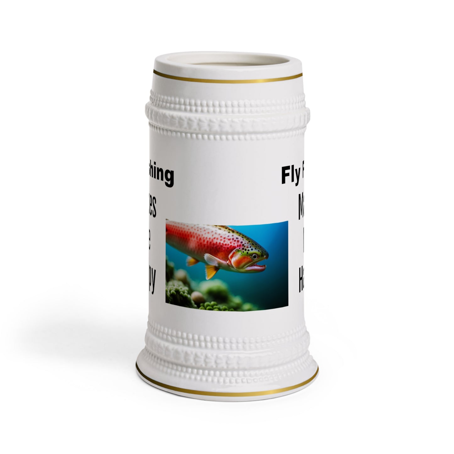 Fly Fishing Stein Mug