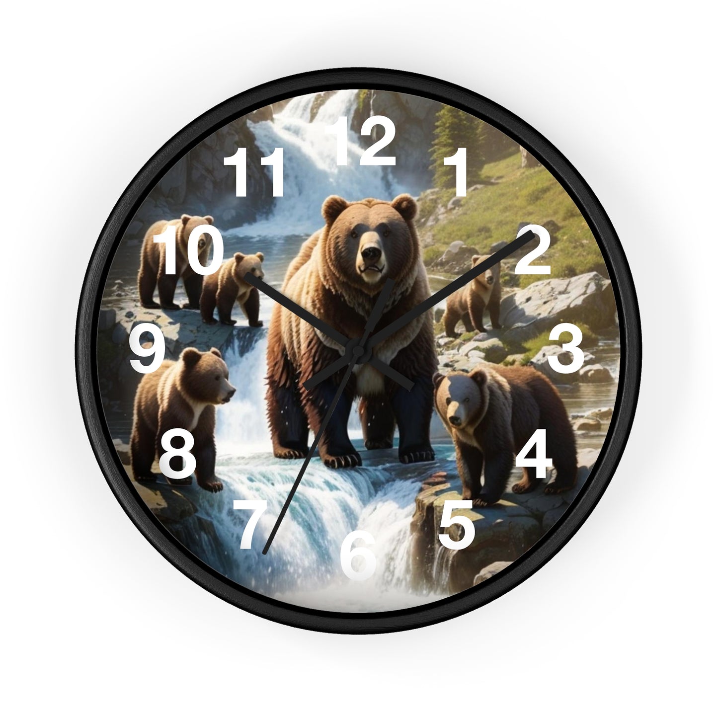 Grizzly Bear Wall Clock