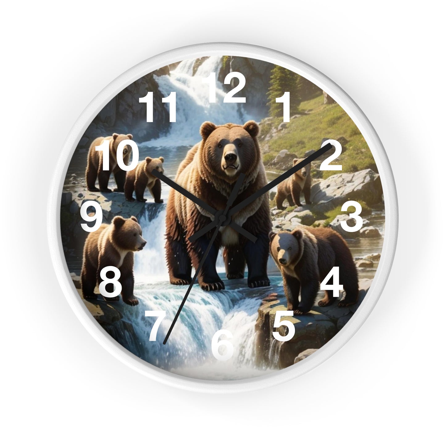 Grizzly Bear Wall Clock