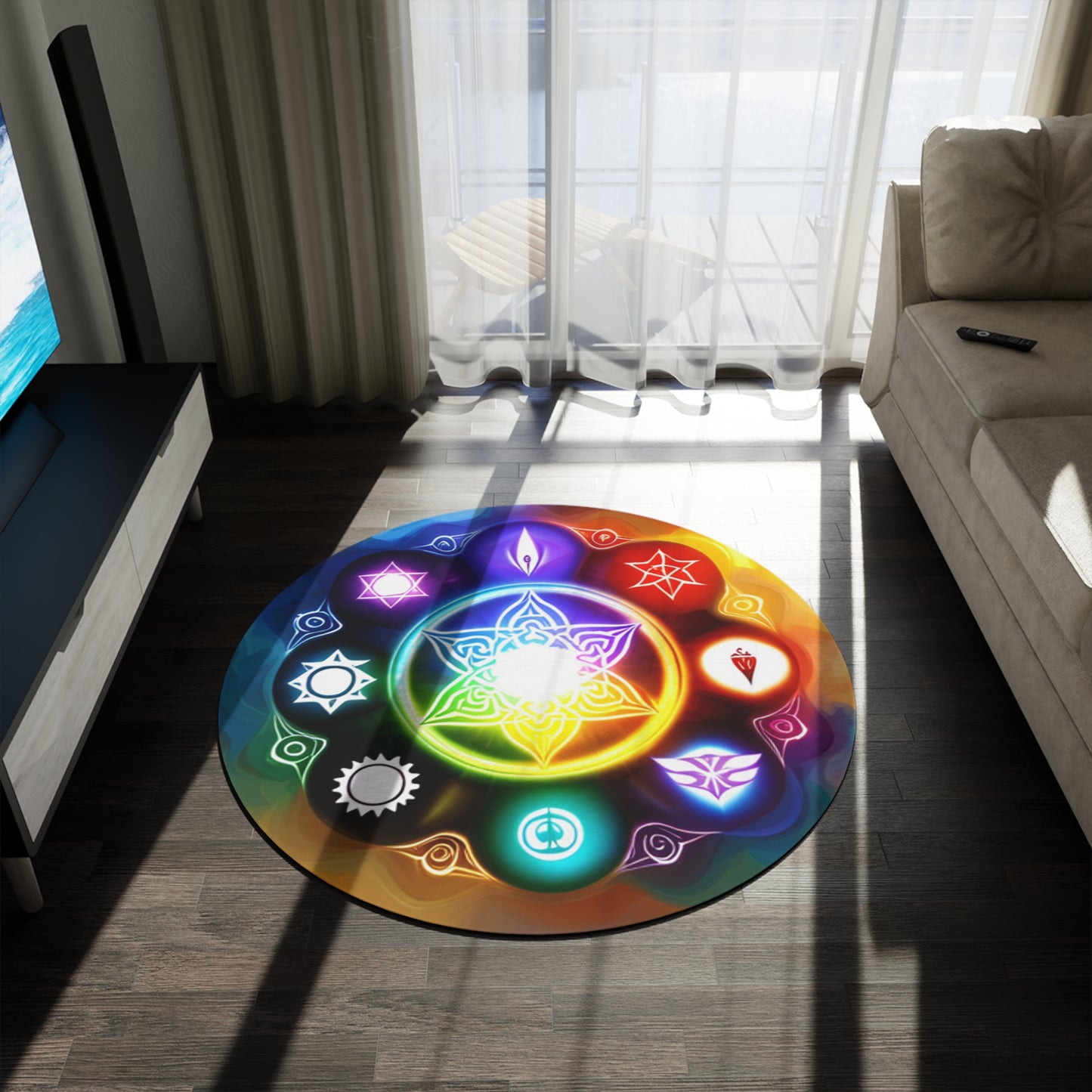 Chakra Round Rug