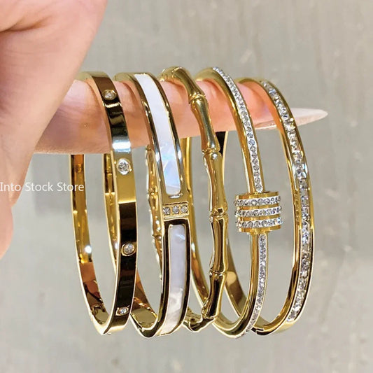 Luxury Design Stainless Steel Bangles for Women